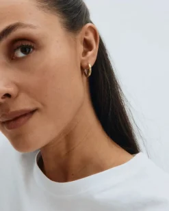 Edblad korvakorut, CHUNKY HOOPS L GOLD 16mm Kullankeltainen