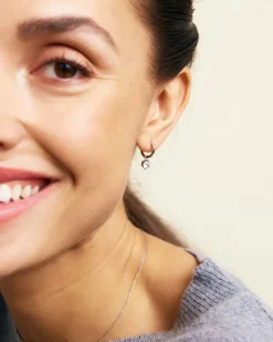 Edblad korvakorut Crown Hoops Steel, Stainless steel