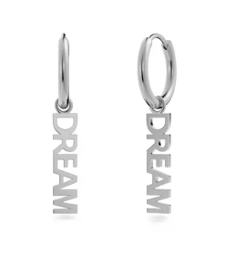 Edblad korvakorut Dream Hoops, Hopeanharmaa