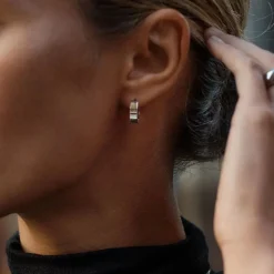 Edblad korvakorut Fave Hoops Steel, Stainless steel