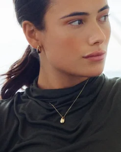 Edblad korvakorut, HARMONY STUDS STEEL Kullankeltainen