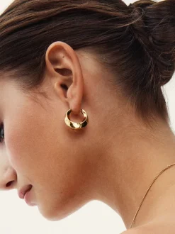 Edblad korvakorut Helix Hoops L, Kullankeltainen