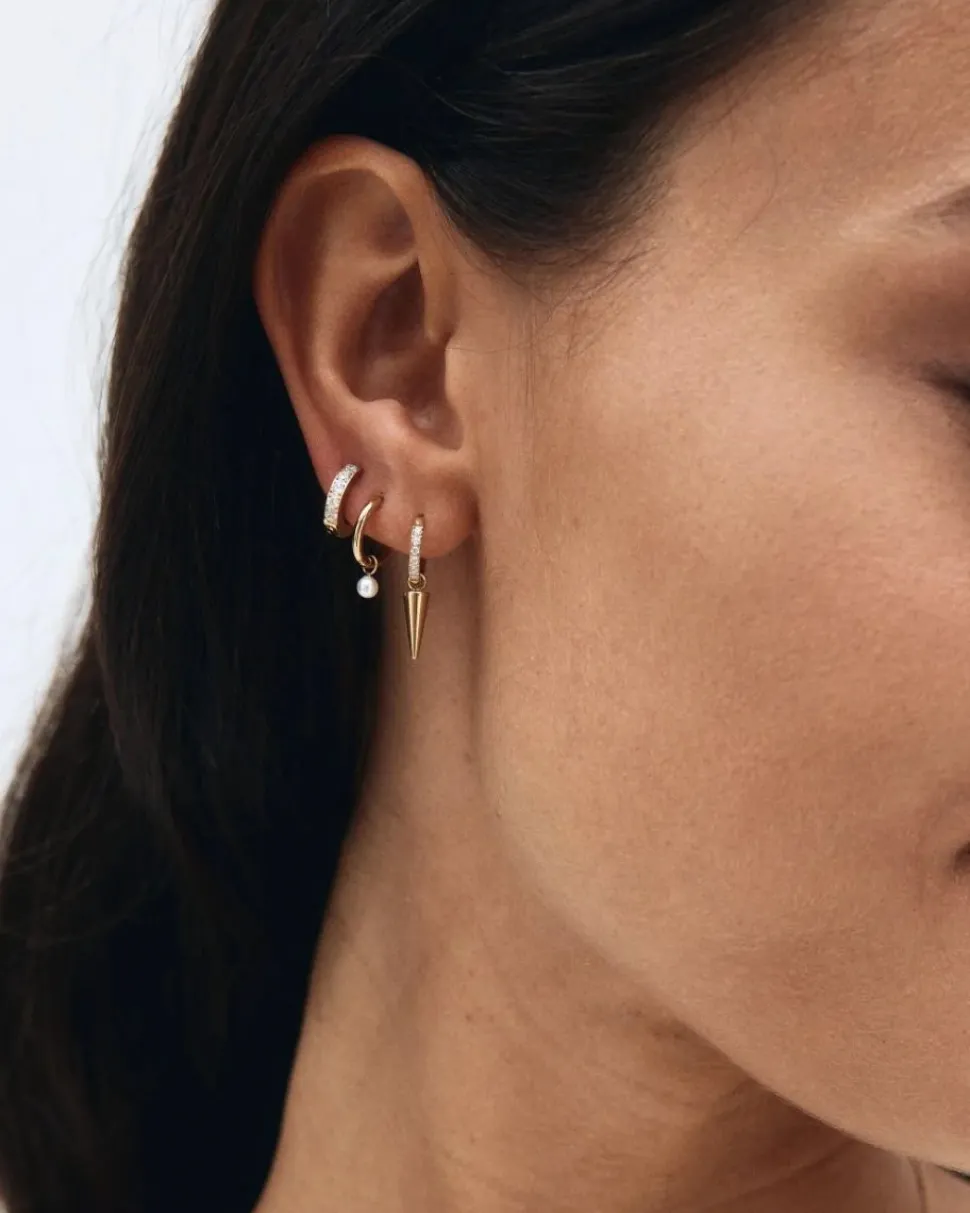 Edblad korvakorut, Peak One Hoops Sirius Gold Kullankeltainen