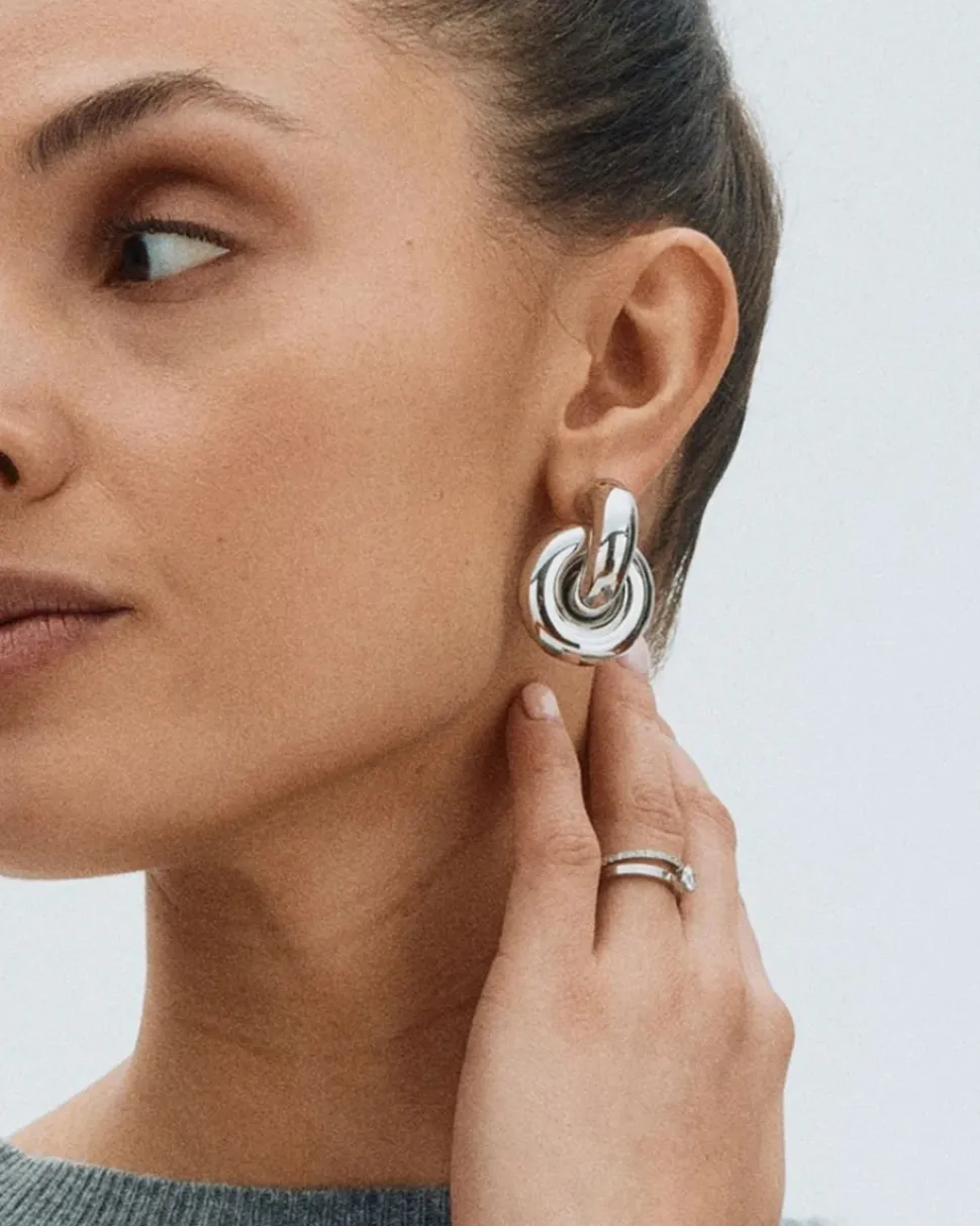 Edblad korvakorut Redondo Studs L Steel, Stainless steel