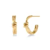 Edblad korvakorut Swivel Hoops Gold, Gold pleated