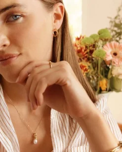 Edblad korvakorut Swivel Hoops Gold, Gold pleated