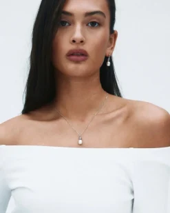 Edblad korvakorut Swivel Earrings Pearl S, Stainless steel