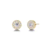 Edblad korvakorut Thassos Studs Mini Gold, Gold pleated