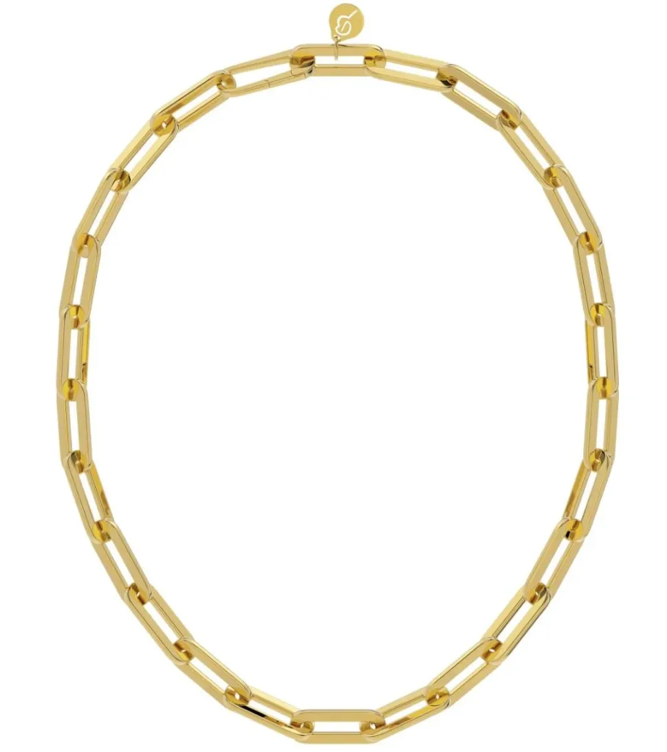 Edblad naisten kaulakoru Ivy Maxi Necklace Gold, Gold pleated