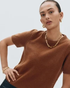 Edblad naisten kaulakoru Ivy Maxi Necklace Gold, Gold pleated