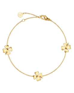 Edblad naisten rannekoru Lucky Bracelet Mini Gold, Gold pleated