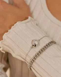 Edblad rannekoru Eternal Orbit Bracelet Steel, Hopeanharmaa