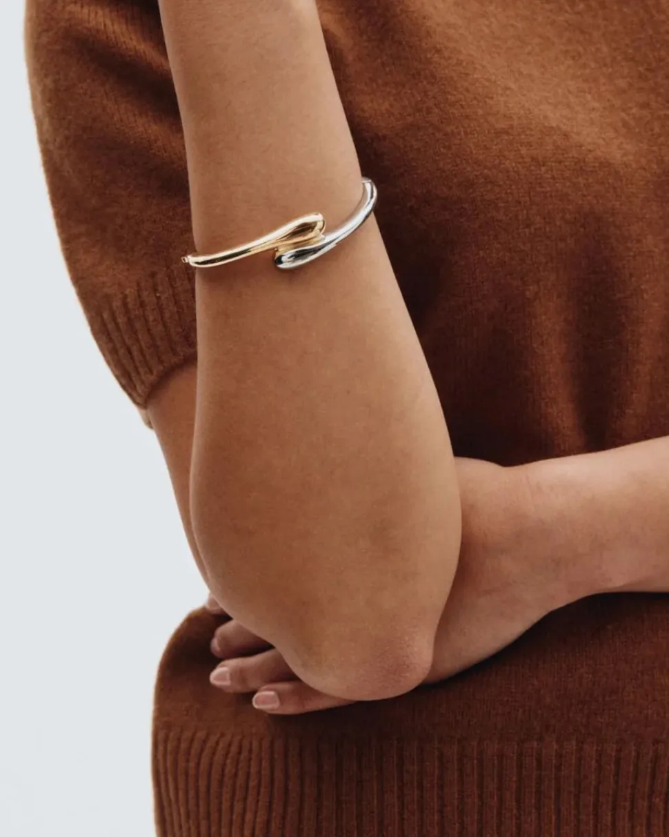 Edblad rannekoru, HARMONY BANGLE MIXED Kullankeltainen