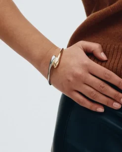 Edblad rannekoru, HARMONY BANGLE MIXED Kullankeltainen