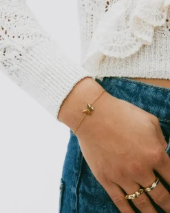 Edblad rannekoru Papillon Bracelet Gold, Gold pleated