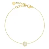 Edblad rannekoru Thassos Bracelet Gold, Gold pleated