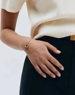 Edblad sormus Glow Ring Mini Gold, Gold pleated