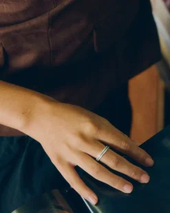 Edblad sormus Glow Ring Mini Steel, Stainless steel