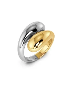 Edblad sormus, HARMONY RING MIXED Hopeanharmaa