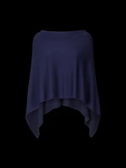 Freequent Naisten Neuleponcho, Claudisse S Cape Tummansininen