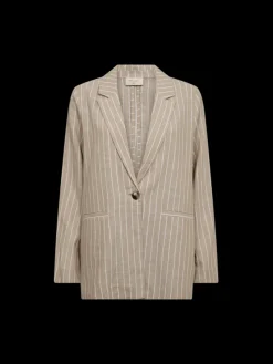 Freequent naisten bleiseri, LAVEGA JACKET Raidallinen Beige