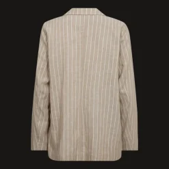 Freequent naisten bleiseri, LAVEGA JACKET Raidallinen Beige