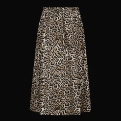 Freequent naisten hame, Malay skirt Ruskea Kuosi