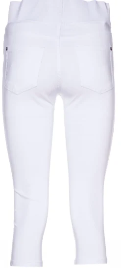Freequent Naisten Housut, Shantal Capri Power Valkoinen