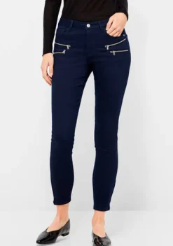 Freequent Naisten Housut, Aida 7/8 Tummansininen