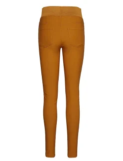 Freequent Naisten Housut, Shantal Power Pants Sinapinkeltainen