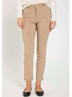 Freequent Naisten Housut, SOLVEJ ANKLE PANT Vaalea Beige