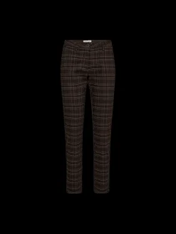 Freequent naisten housut, REX PANT Beige Ruutu