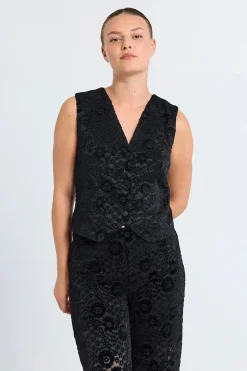 Freequent naisten liivi GRY VA, musta