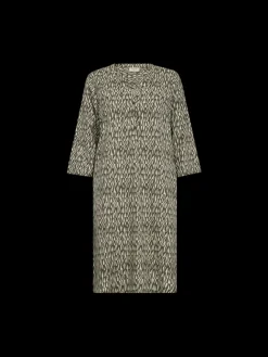 Freequent naisten mekko, ADNA DRESS Vihreä Kuosi