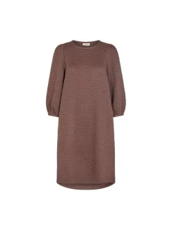 Freequent naisten mekko K-BUBBLE DRESS, tummanruskea
