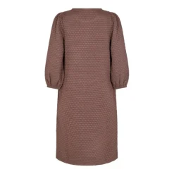 Freequent naisten mekko K-BUBBLE DRESS, tummanruskea