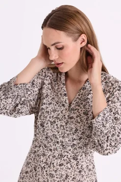 Freequent naisten mekko Molli Dress, kuosillinen beige