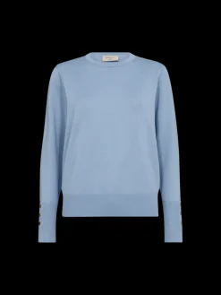 Freequent Naisten Neule, FQKATIE PULLOVER Vaaleansininen