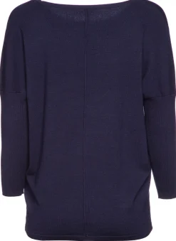 Freequent Naisten Neule, Jone Plain Tummansininen