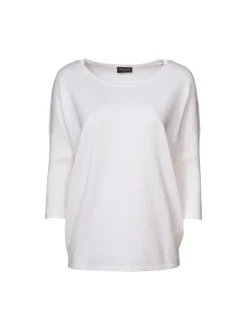 Freequent Naisten Neule, Jone Plain Valkoinen