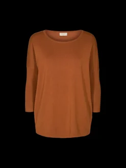 Freequent Naisten Neule, Jone Plain Konjakinruskea