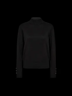 Freequent naisten neule, KATIE PULLOVER TURTLE Musta