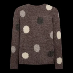 Freequent Naisten Neule, LOUISA PULLOVER Kuosillinen Beige