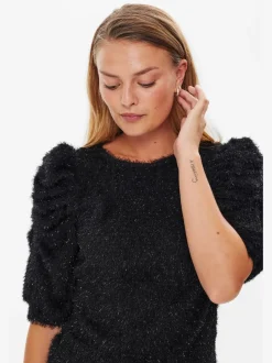 Freequent Naisten Neule, MOLUREX BLOUSE Musta