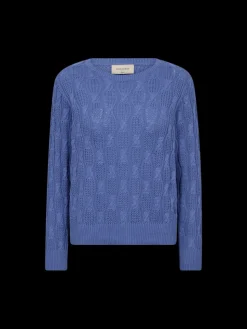 Freequent Naisten Neulepusero, DOMO PULLOVER Vaaleansininen