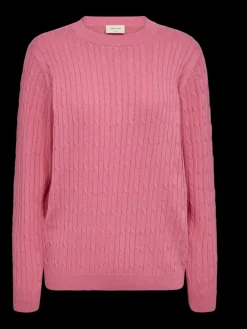Freequent naisten neulepusero Dodo Pullover, pinkki
