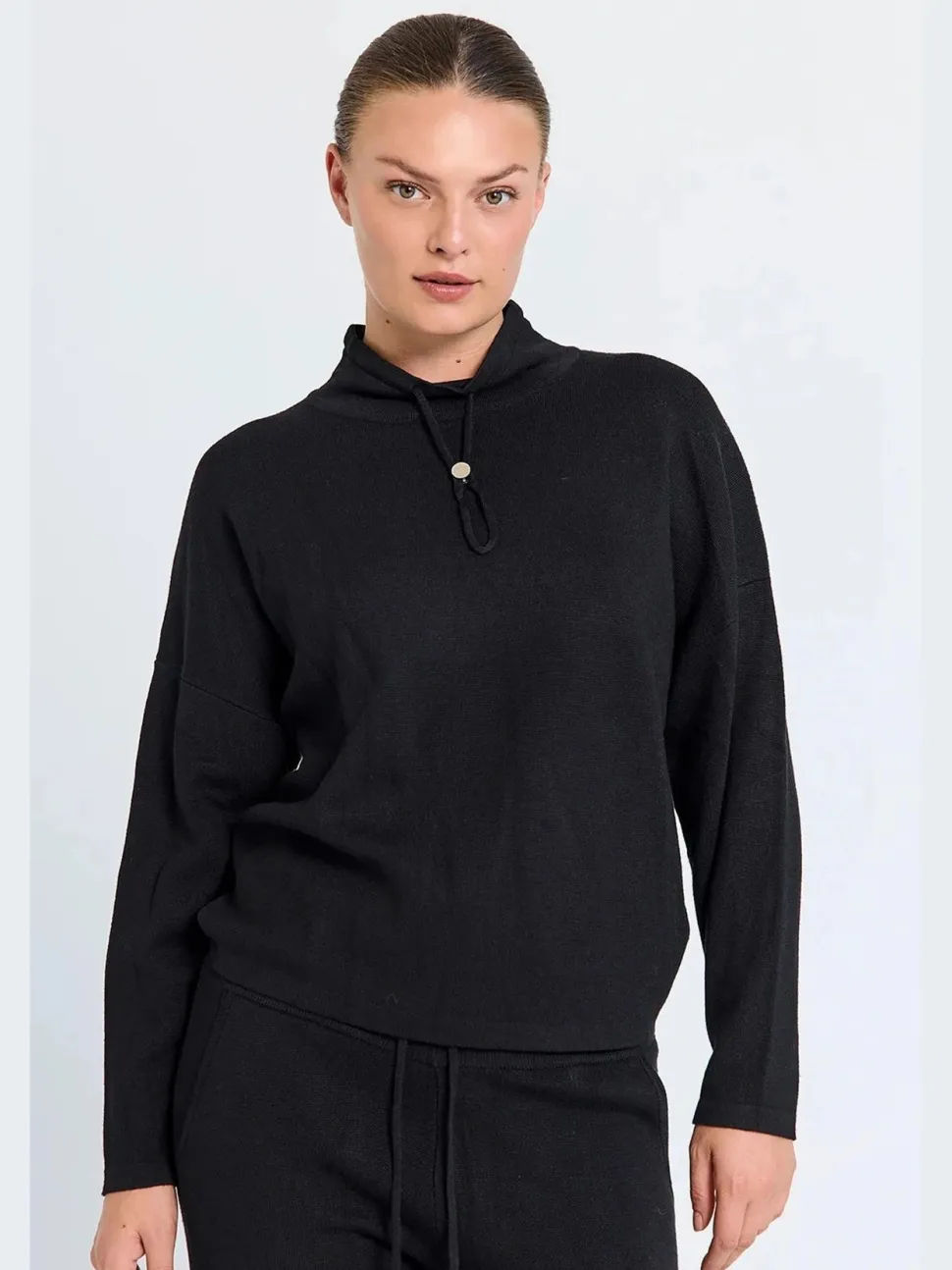 Freequent naisten neulepusero ANI PULLOVER, musta