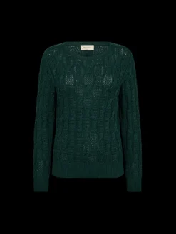 Freequent Naisten Neulepusero, DOMO PULLOVER Tummanvihreä