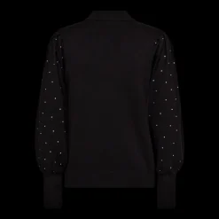 Freequent naisten neulepusero Dotka Pullover, musta