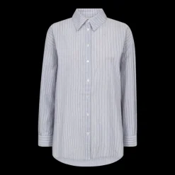 Freequent naisten paitapusero, FELINE SHIRT Raidallinen Sininen